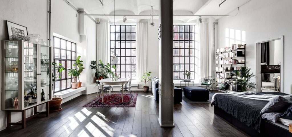 loft precioso con ventanales loft precioso con ventanales