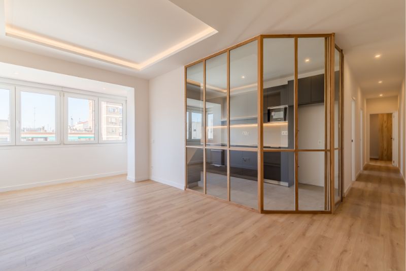 Ventana interior de Done Ventanas en cocina y salón